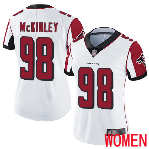 Atlanta Falcons Limited White Women Takkarist McKinley Road Jersey NFL Football #98 Vapor Untouchable->women nfl jersey->Women Jersey